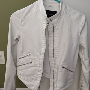 Banana Republic White Denim Jacket